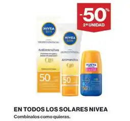 El Corte Inglés NIVEA En todos los solares oferta