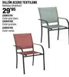 Sillón acero textilene