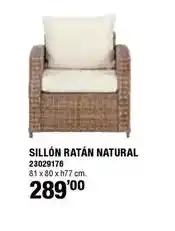 Ferrcash Sillón ratán natural oferta