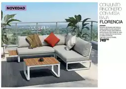Ferrcash Conjunto rinconero con mesa baja florencia oferta