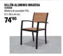Ferrcash Sillón aluminio madera oferta