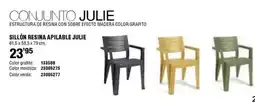 Ferrcash Sillon resina apilable julie oferta