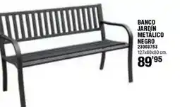 Ferrcash Banco jardín metalico negro oferta