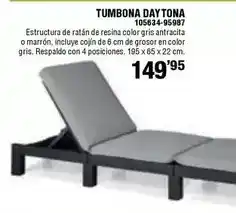 Ferrcash Tumbona day tona 105634-95987 oferta