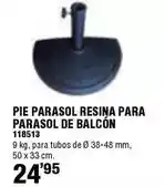 Ferrcash Pie parasol resina parasol de balcon oferta