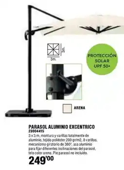 Ferrcash Parasol aluminio excentrico oferta