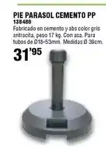 Ferrcash Pie parasol cemento pp oferta