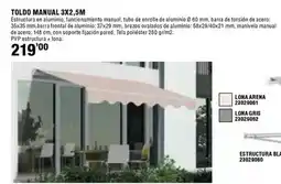 Ferrcash Toldo manual oferta