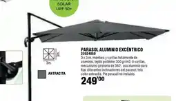 Ferrcash Parasol aluminio excéatrico oferta