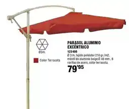 Ferrcash Parasol aluminio excéntrico oferta