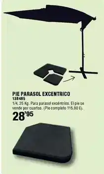 Ferrcash Pie parasol excentrico oferta