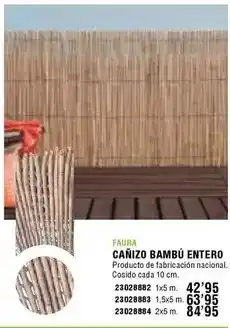 Ferrcash Cañizo bambú entero oferta