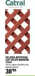 Ferrcash Celosía artificial lop color marrón oferta