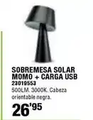 Ferrcash Sobremesa solar momo + carga usb oferta