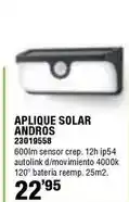 Ferrcash Aplique solar andros oferta