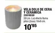 Ferrcash Vela dolo de cera y ceramica oferta