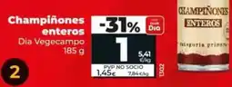 Dia Dia vegecampo - champinones enteros oferta