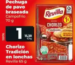 Dia Revilla - chorizo tradicion en lonchas oferta