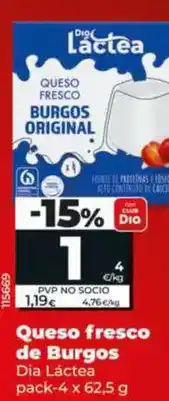 Dia Dia lactea - queso fresco de burgos oferta