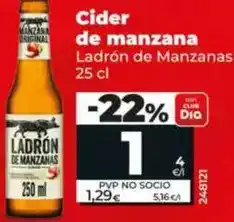 Dia Ladrón de manzanas - cider de manzana oferta