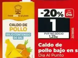 Dia Dia al punto - caldo de pollo bajo en sal oferta