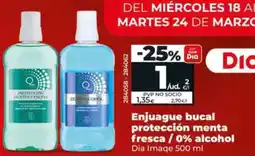 Dia Dia imaqe - enjuague bucal proteccion menta fresca/ 0% alcohol oferta