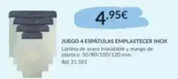 Coferdroza Mango - juego 4 espatulas emplastecer inox oferta
