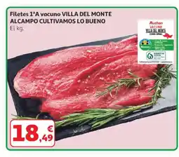 Alcampo Filetes 1ºA vacuno oferta