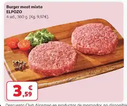 Alcampo ELPOZO Burger meat mixta oferta