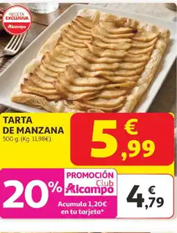 Alcampo Tarta de manzana oferta