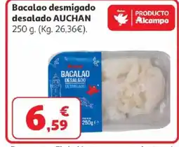 Alcampo AUCHAN Bacalao desmigado desalado oferta