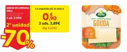 Alcampo ARLA Queso en lonchas oferta