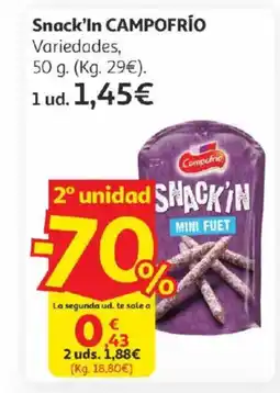 Alcampo CAMPOFRÍO Snack'In oferta
