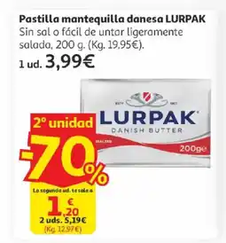 Alcampo LURPAK Pastilla mantequilla danesa oferta