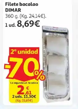 Alcampo DIMAR Filete bacalao oferta