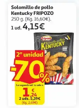 Alcampo FRIPOZO Solomillo de pollo Kentucky oferta