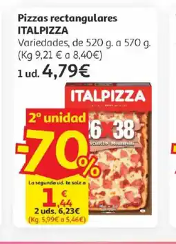 Alcampo ITALPIZZA Pizzas rectangulares oferta
