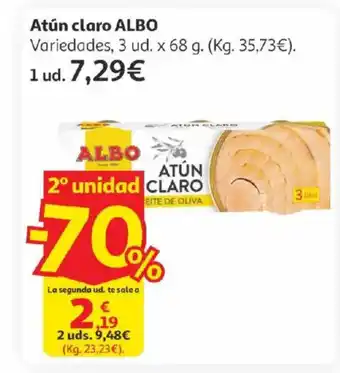 Alcampo ALBO Atún claro oferta
