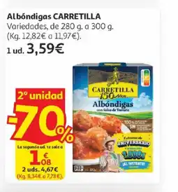 Alcampo CARRETILLA Albóndigas oferta