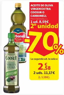 Alcampo COOSUR O CARBONELL Aceite de oliva virgen extra oferta