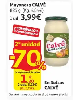 Alcampo CALVÉ Mayonesa oferta