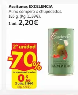 Alcampo EXCELENCIA Aceitunas oferta