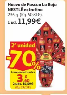 Alcampo NESTLÉ Huevo de Pascua La Roja extrafino oferta