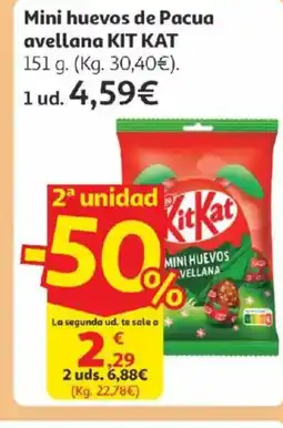 Alcampo KIT KAT Mini huevos de Pacua avellana oferta