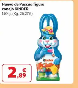 Alcampo KINDER Huevo de Pascua figura conejo oferta