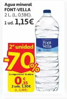 Alcampo FONT-VELLA Agua mineral oferta
