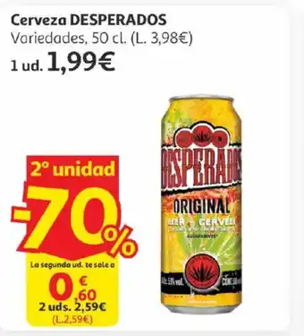 Alcampo DESPERADOS Cerveza oferta