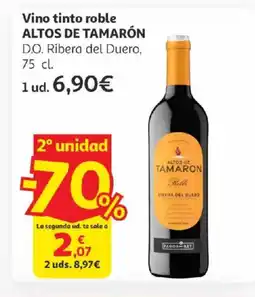 Alcampo ALTOS DE TAMARÓN Vino tinto roble oferta