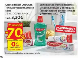 Alcampo COLGATE Crema dental Total Advanced Esmalte Sano oferta