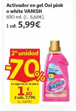 Alcampo VANISH Activador en gel Oxi pink o white oferta